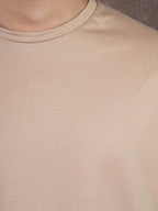 Solid "Cream" Premium Drop Shoulder T-Shirt - BazeLine