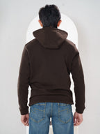 Solid Dark Brown Hoodie - BazeLine
