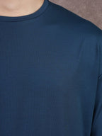 Solid "Navy" Premium Drop Shoulder T-Shirt - BazeLine