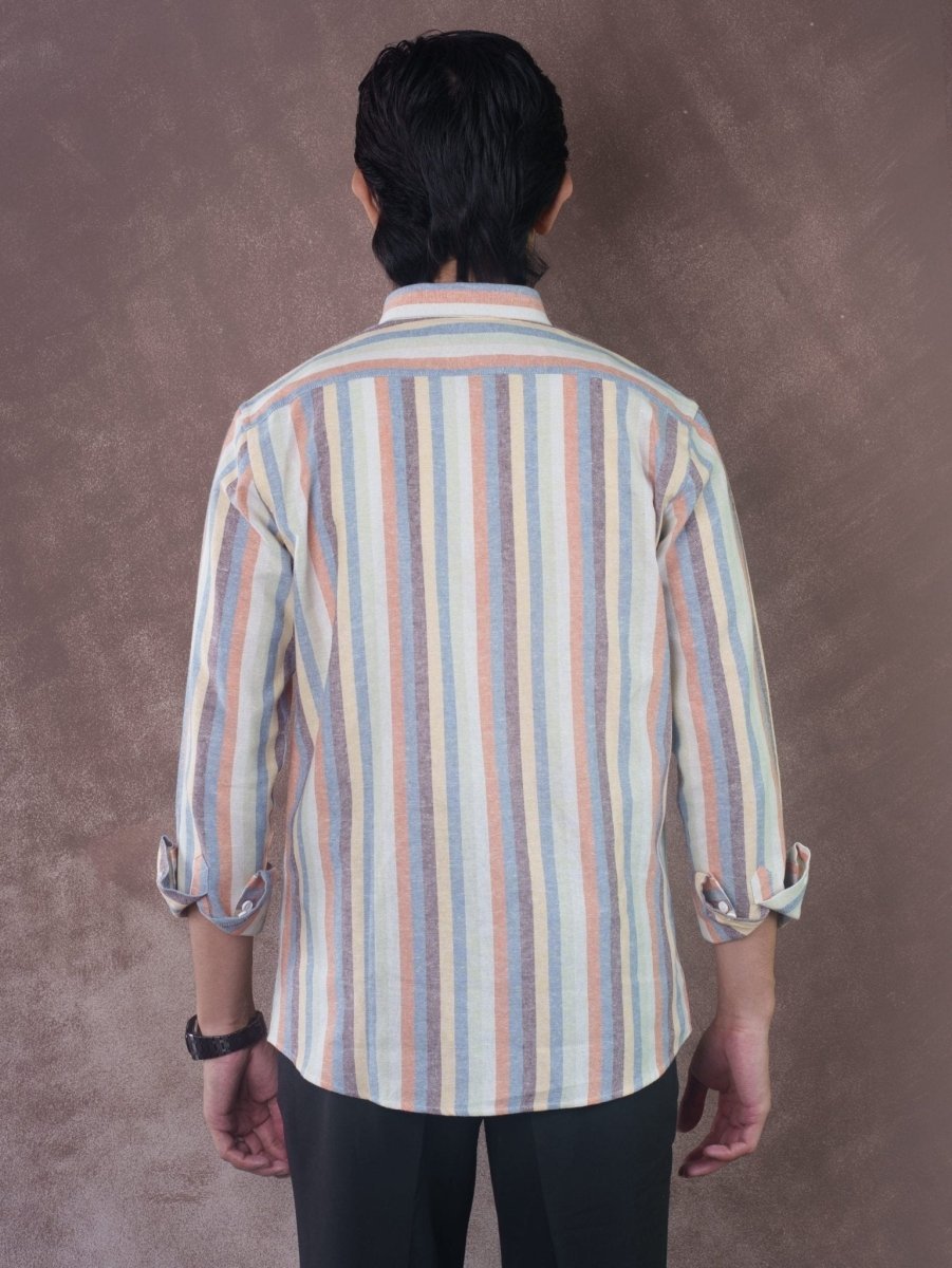 SPECTRUM Prism Multi-color Stripe Shirt - BazeLine