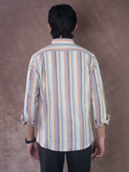SPECTRUM Prism Multi - color Stripe Shirt - BazeLine
