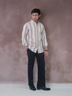 SPECTRUM Prism Multi-color Stripe Shirt - BazeLine