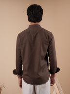 SUNFEST Coffee Brown Shirt - BazeLine