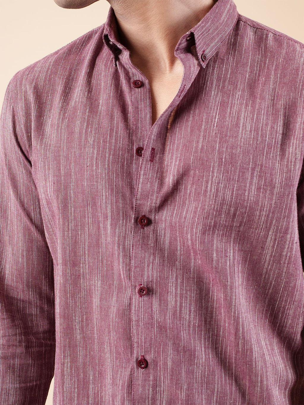 SUNFEST Maroon - Mauve Wide Stripe Shirt - BazeLine