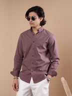 SUNFEST Mauve Textured Shirt - BazeLine