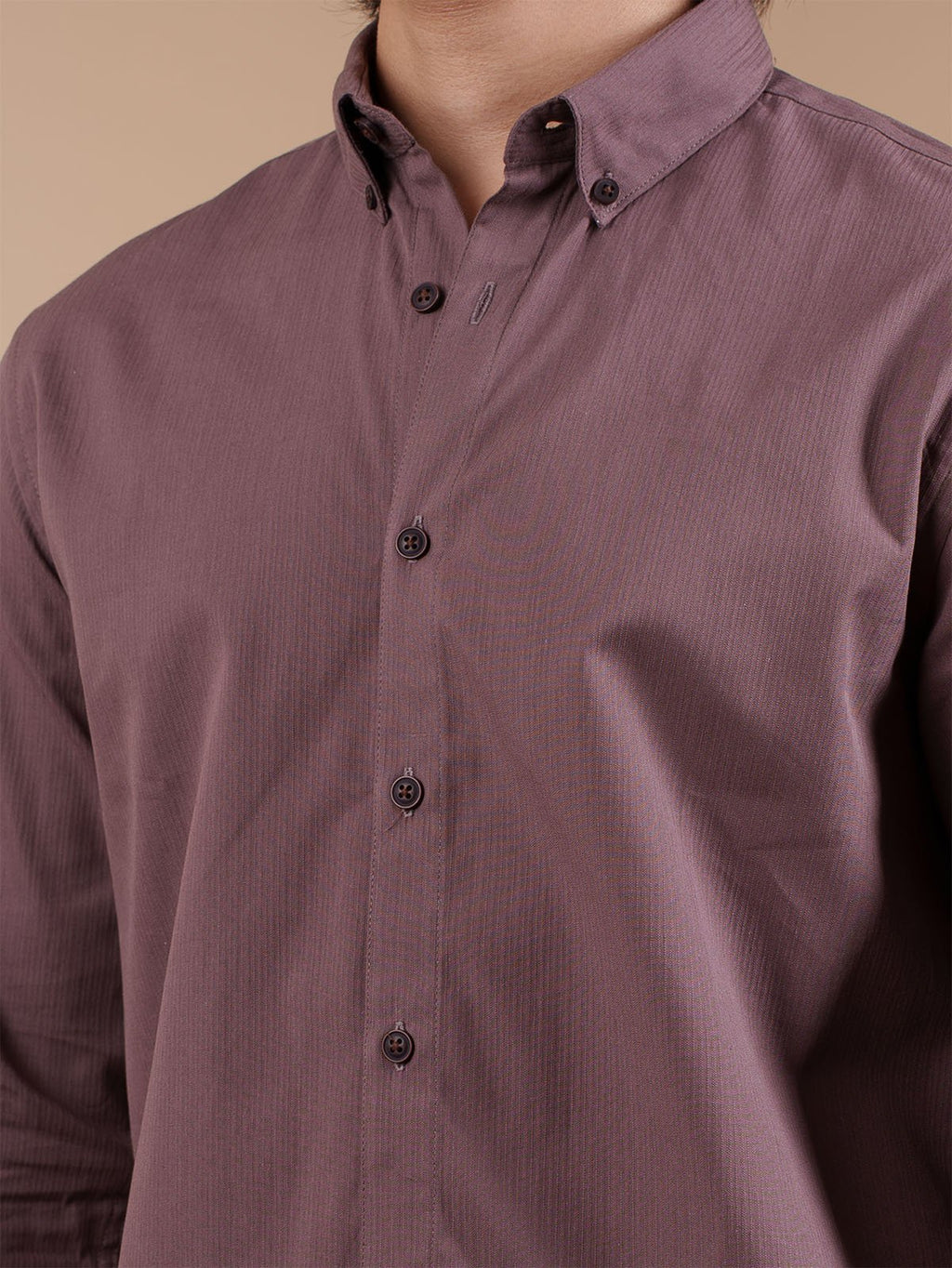 SUNFEST Mauve Textured Shirt - BazeLine