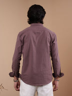 SUNFEST Mauve Textured Shirt - BazeLine