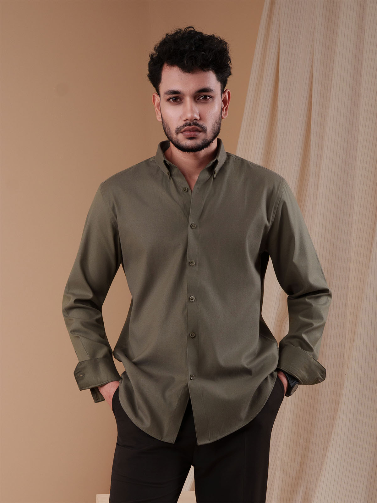 VISTA Olive Drab Shirt - BazeLine