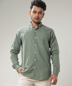 Earthy Olive Cotton Shirt