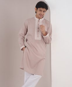 Mauve Whisper – Embroidered Panjabi