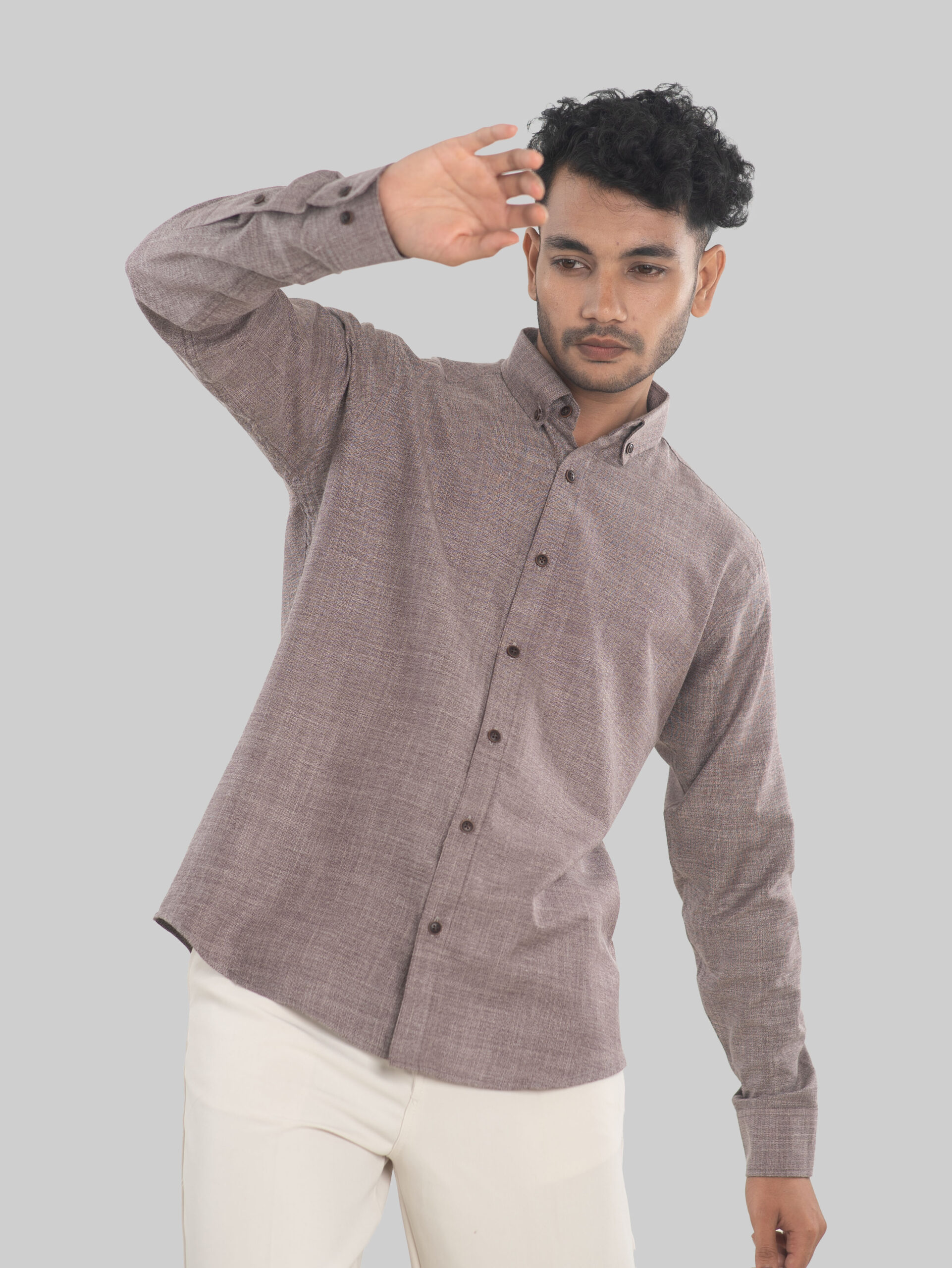 Burgundy Mélange Shirt