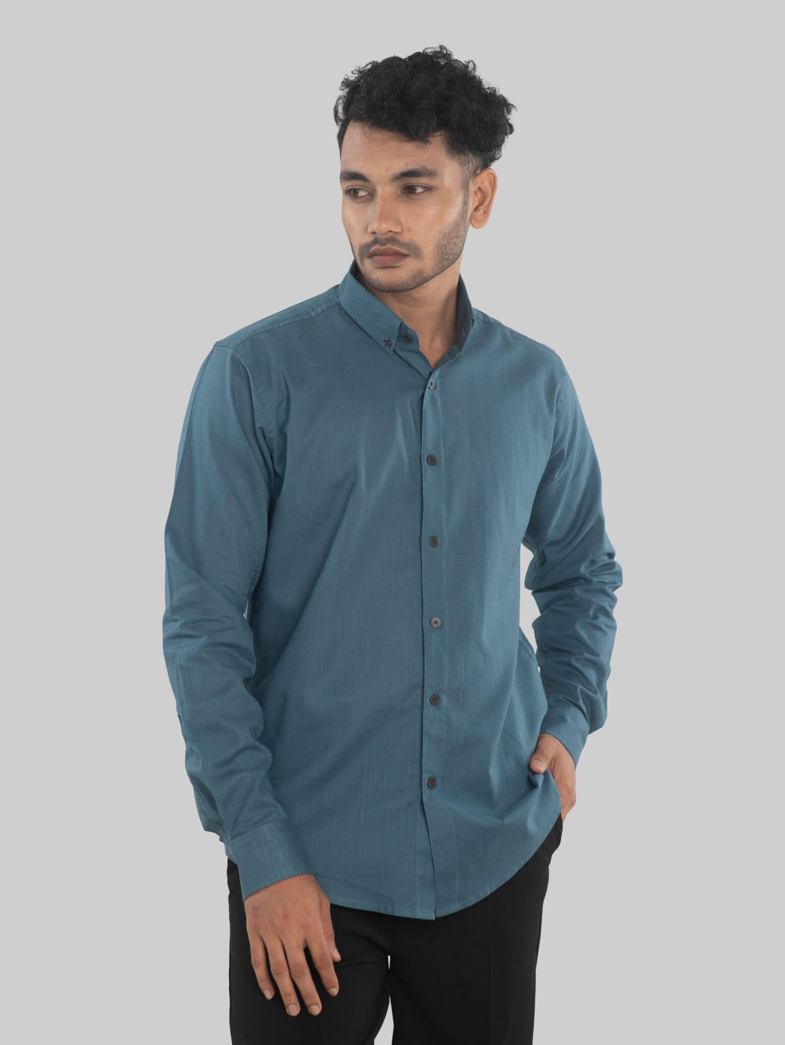 Petrol Blue Shirt