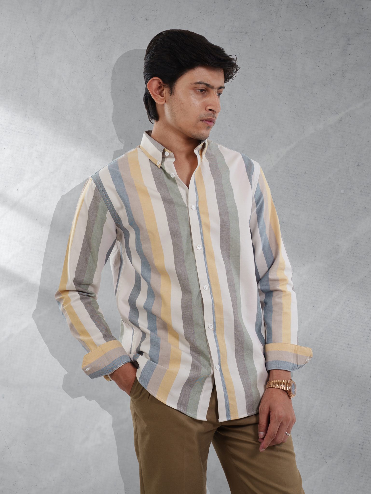 PRIME Multi-Tone Stripe Shirt