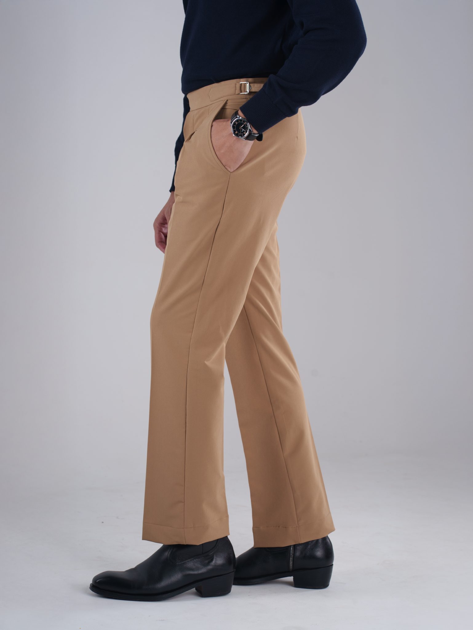 Khaki Gurkha Bootcut Pant