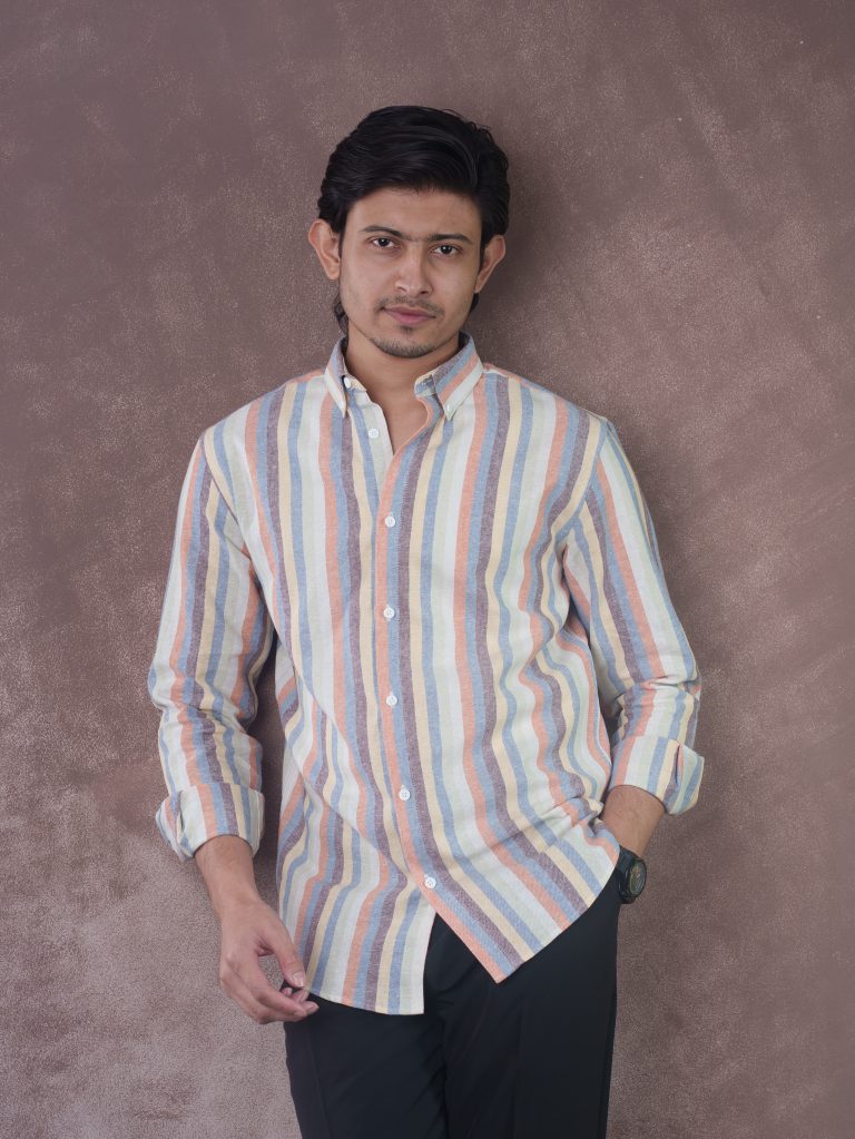 SPECTRUM Prism Multi-color Stripe Shirt